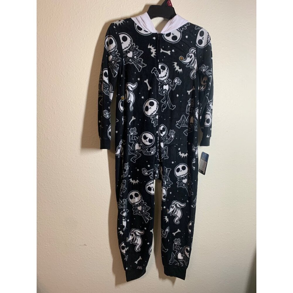 NWT Disney Nightmare Before Christmas Hoodie Pajamas Kids Size S 6/7 Black AD4
